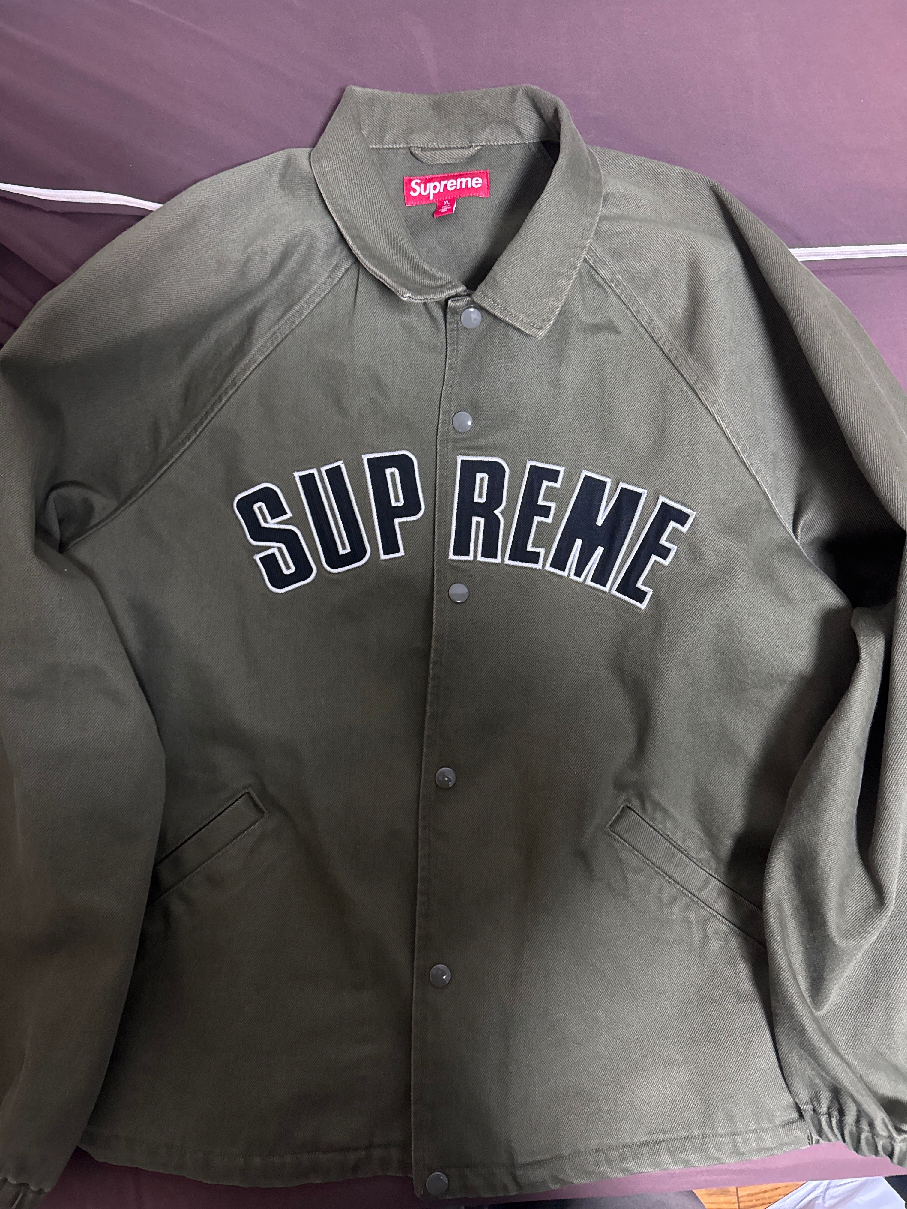 Supreme ARC Denim Coaches Jacket "Olive"