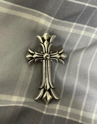 Chrome Hearts Double CH Cross Pendant S "Silver"