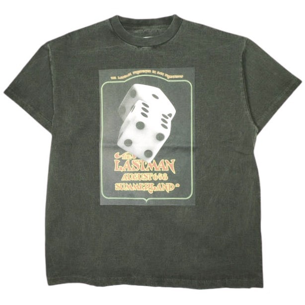 新品 LASTMAN ラストマン 25SS 日本製 PRINTED TEE SHIRTS DICE ダイスプリントTシャツ 251LM-CT11 L BLACK 定価26,400円 トップス g23136