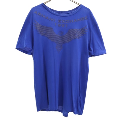 ARMANI EXCHANGE アルマーニエクスチェンジ 半袖 Tシャツ L ブルー