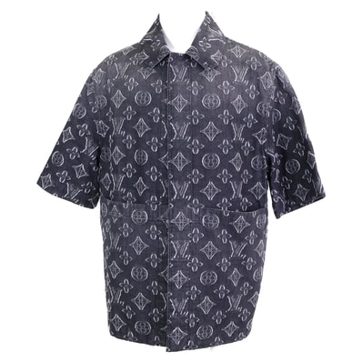 ルイヴィトン 【新品同様/国内正規/23年製】RM232 ARS HPS73W MONOGRAM CHAMBRAY SS SHHIRT モノグラム シャンブレー 半袖シャツ M