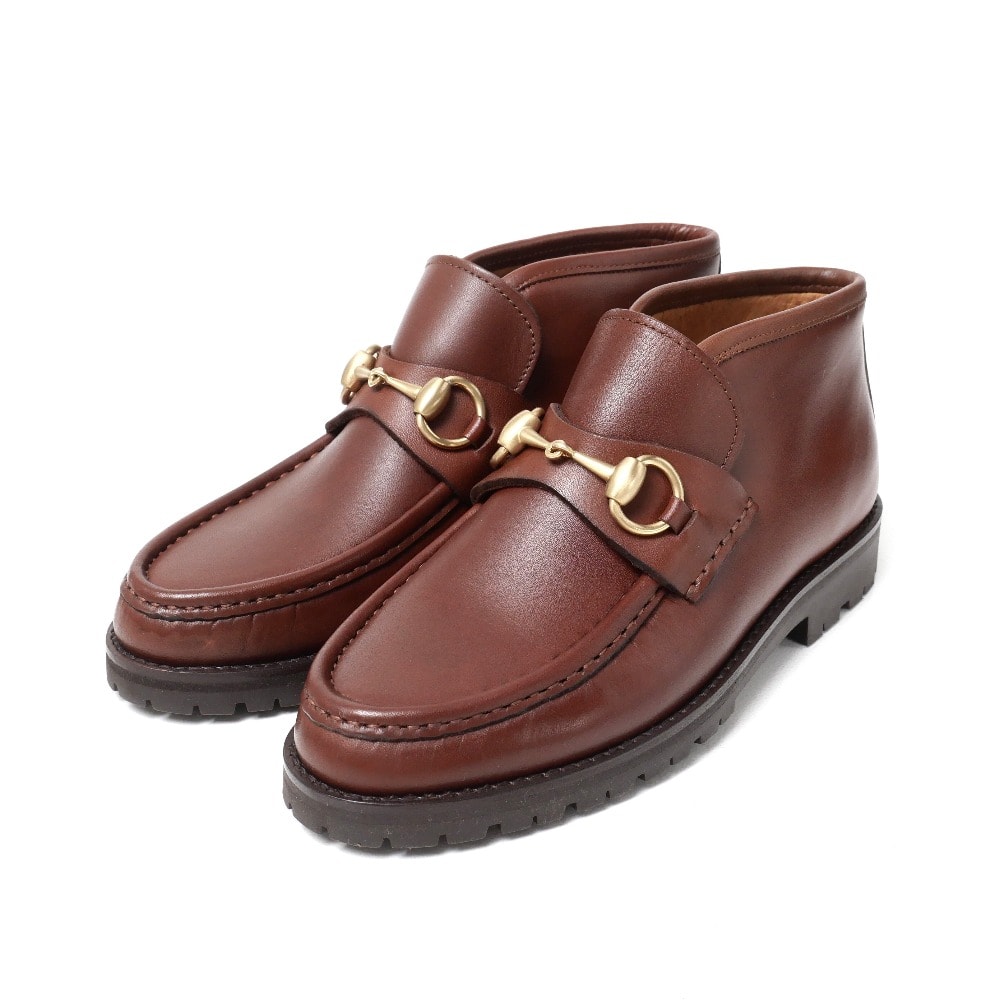 ■美品■GUCCI グッチ ブーツ サイズ35 1/2 ホースビット アンクル ブーティー レザー 靴 ブランド古着【中古】20251110/RA6336