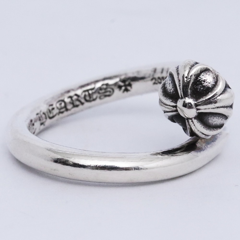 Chrome Hearts Nail Ring with Cross Ball "Silver"
