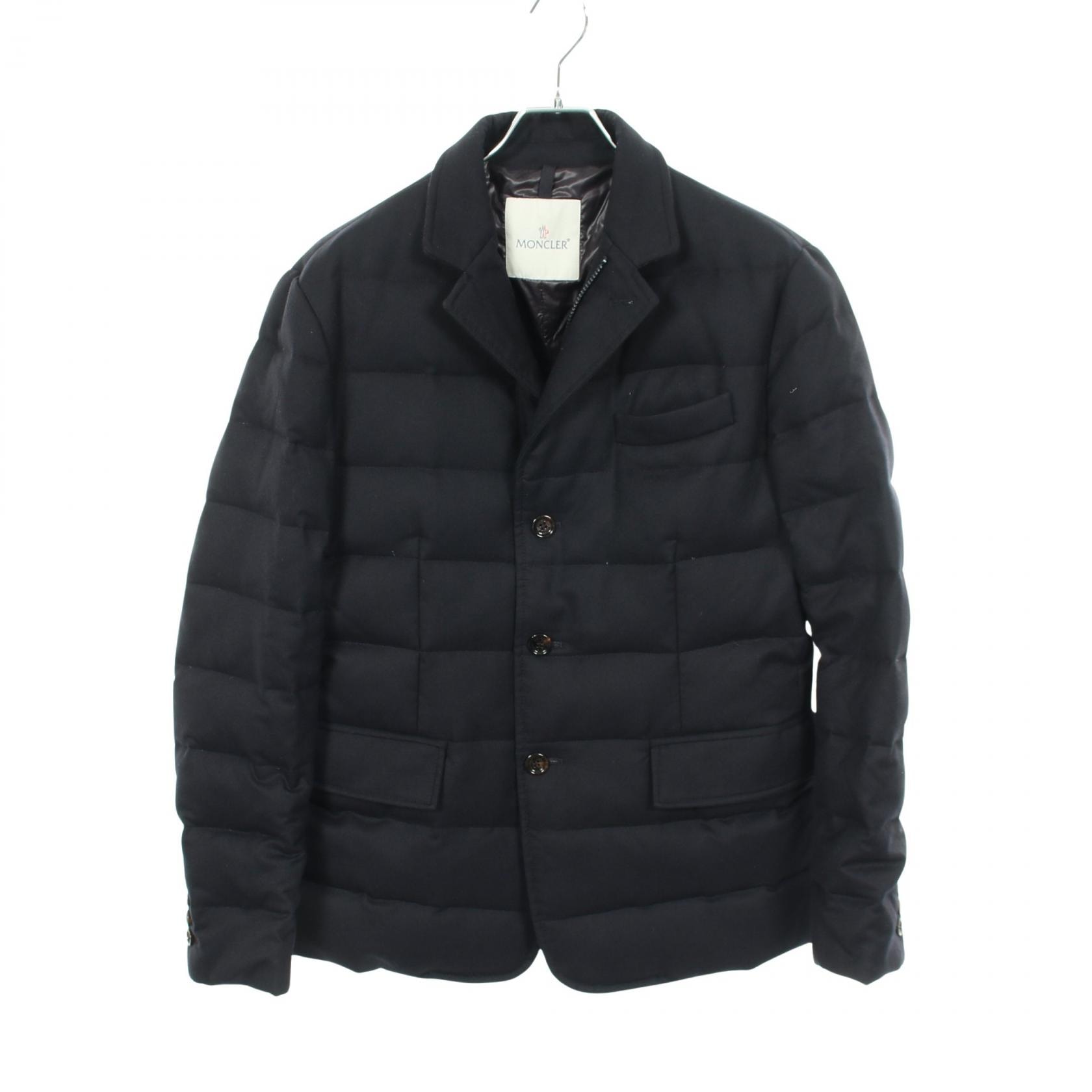 モンクレール MONCLER RODIN ダウンジャケット 衣料品 アウター ウール メンズ ネイビー系 RODIN41334 【中古】