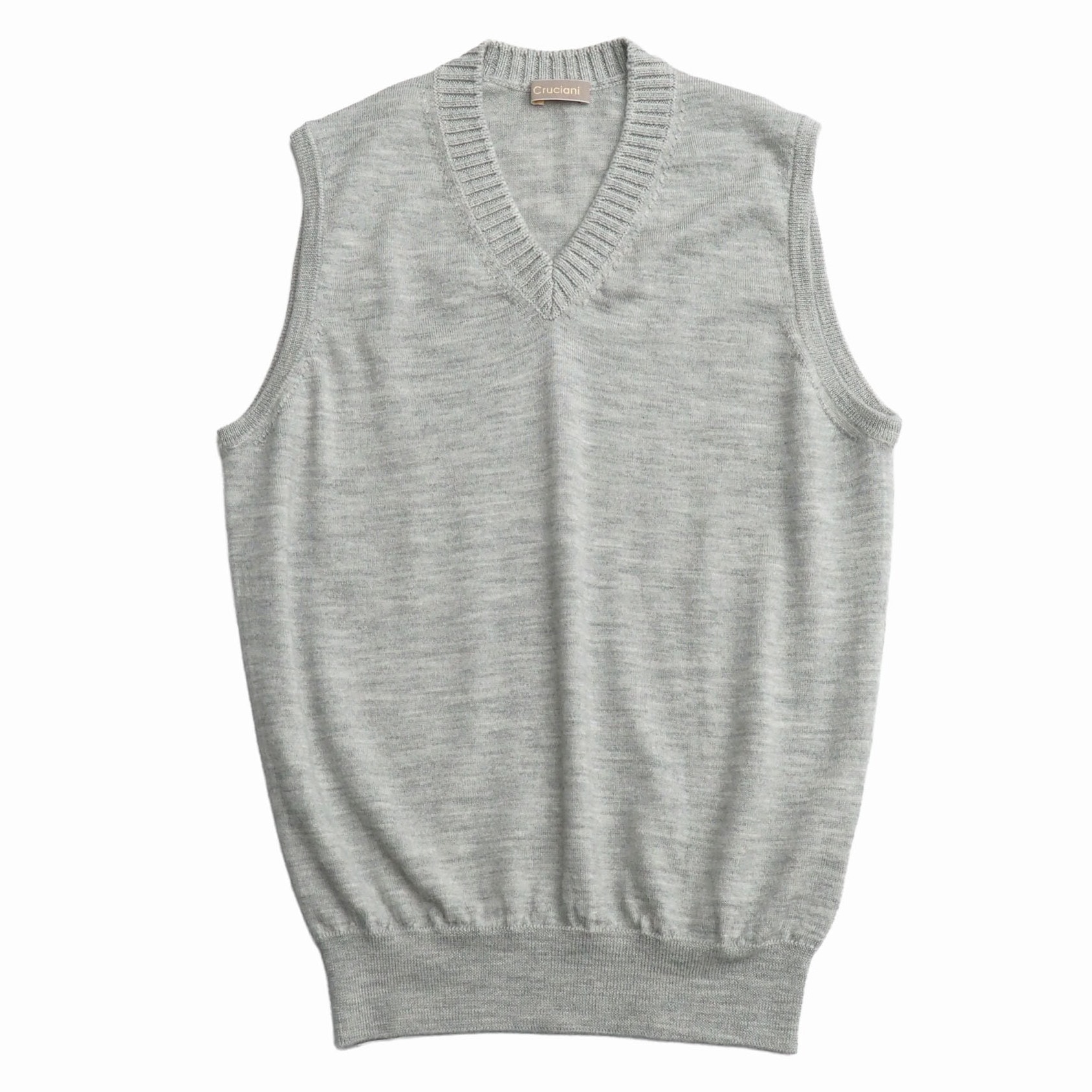 ■美品■CRUCIANI クルチアーニ ベスト サイズ46 Vネック ニット イタリア製 ブランド古着【中古】20260417/RA9082