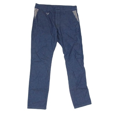 uniform experiment ユニフォームエクスペリメント UE-130038 スタッズポケット シャンブレー パンツ インディゴブルー系 2【中古】