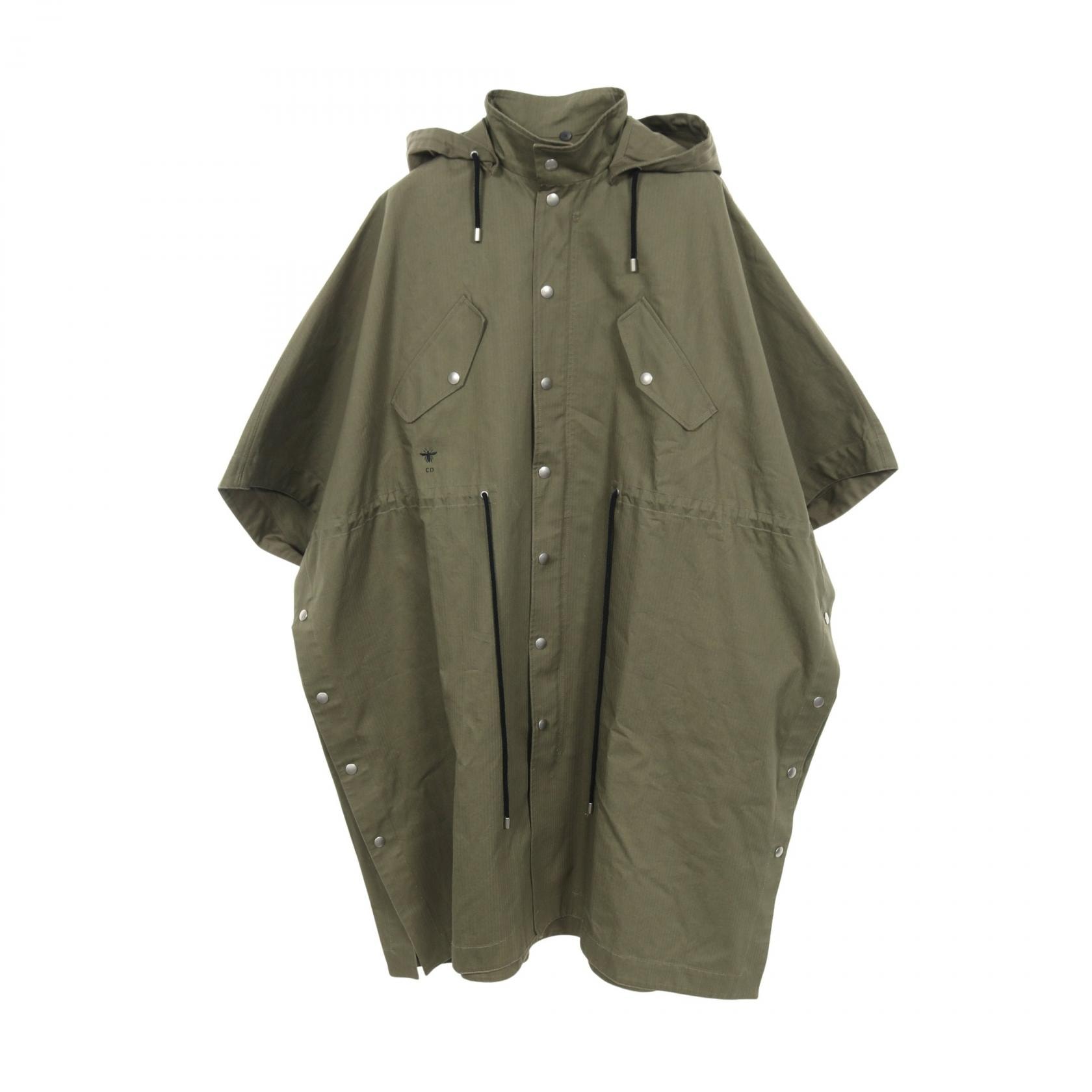 ディオール Dior ポンチョ 衣料品 アウター コットン レディース カーキ系 857M82A3726 【中古】