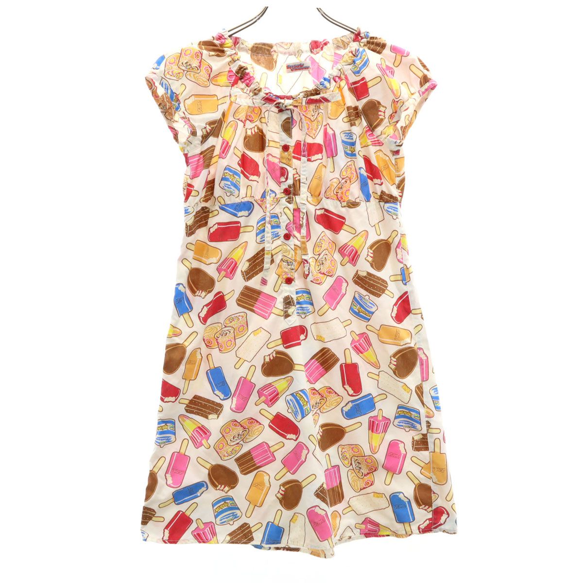 HYSTERIC GLAMOUR フレンチスリーブ ミニワンピース