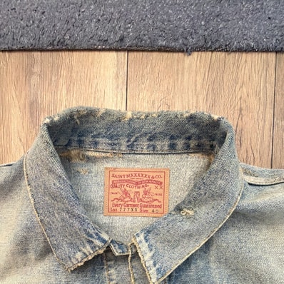 SAINT Mxxxxxx x BerBerJin Denim JKT Damage "Blue"