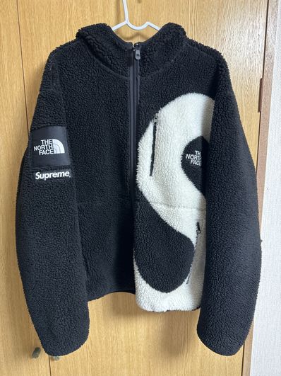Supreme x The North Face S Logo Hooded Fleece Jacket "Black"