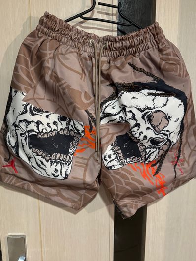 Air Jordan x Travis Cactus Jack Pool Short "Khaki Desert"