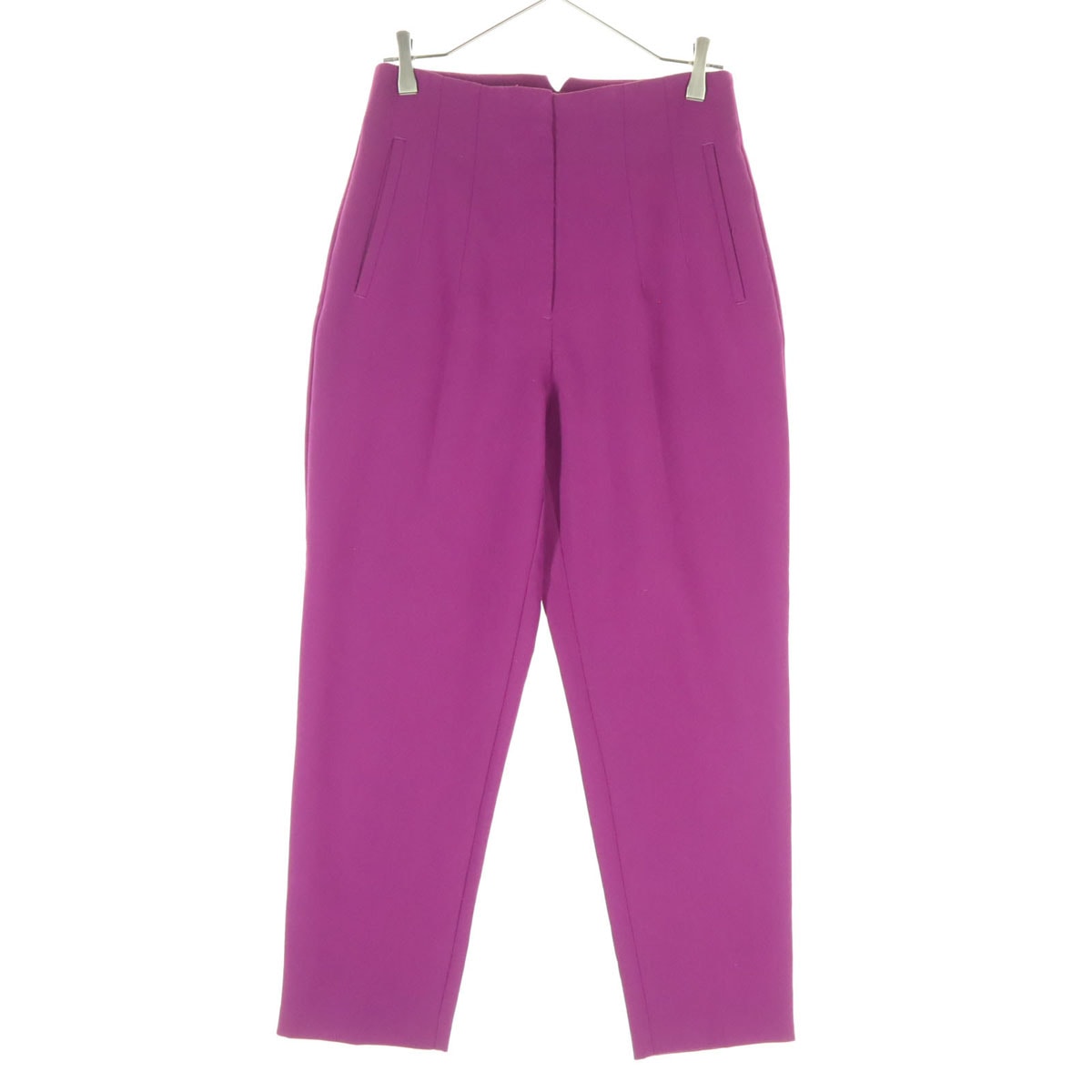 美品 ZARA ザラ テーパードパンツ M パープル系