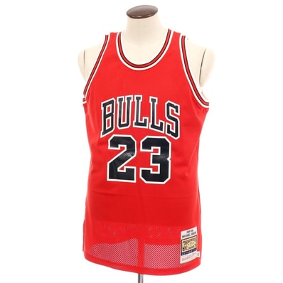 【中古】ミッチェルアンドネス Mitchell&Ness シカゴブルズ マイケルジョーダン 1985/86年 ゲームウェア ユニフォーム レッド【サイズ44】【メンズ】