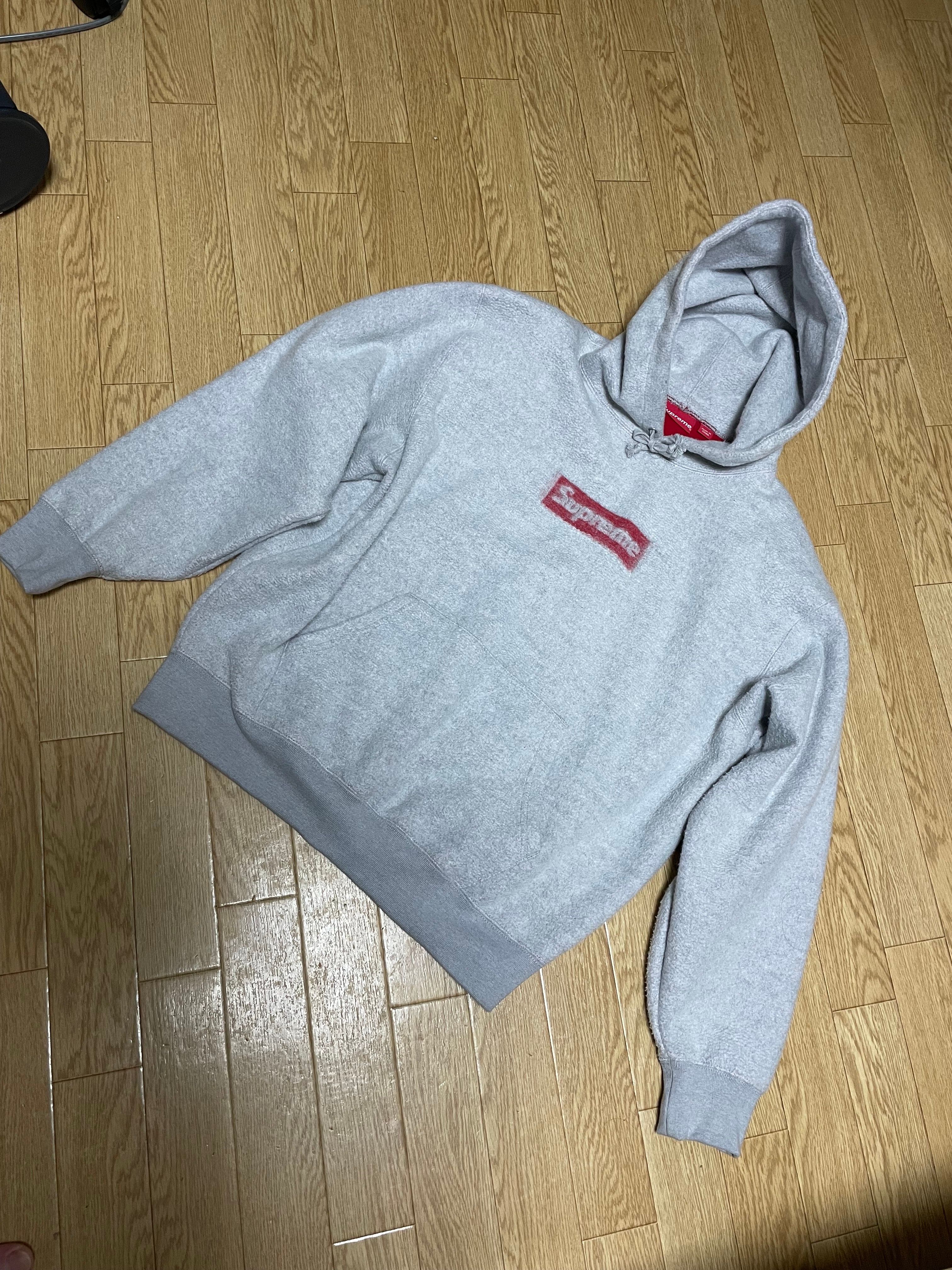 Supreme Inside Out Box Logo Hooded Sweatshirt "Heather Grey"