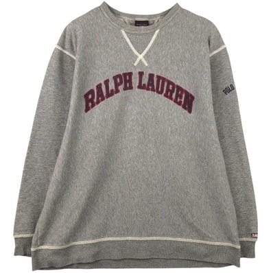 古着 ラルフローレン Ralph Lauren POLO JEANS COMPANY ロゴスウェットシャツ トレーナー メンズL相当/eaa588259