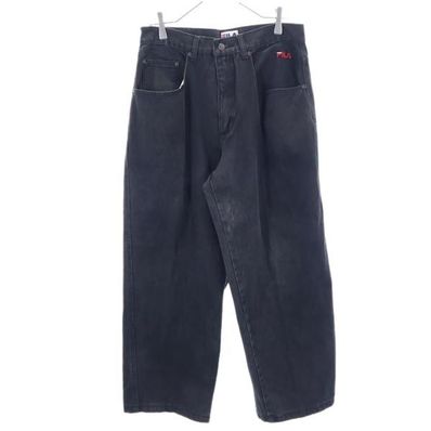 FILA 90s クロップド ワイド デニムパンツ