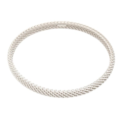 ティファニー TIFFANY&CO サマセット バングル バングル アクセサリー K18WG(ホワイトゴールド) メンズ レディース シルバー系 【中古】