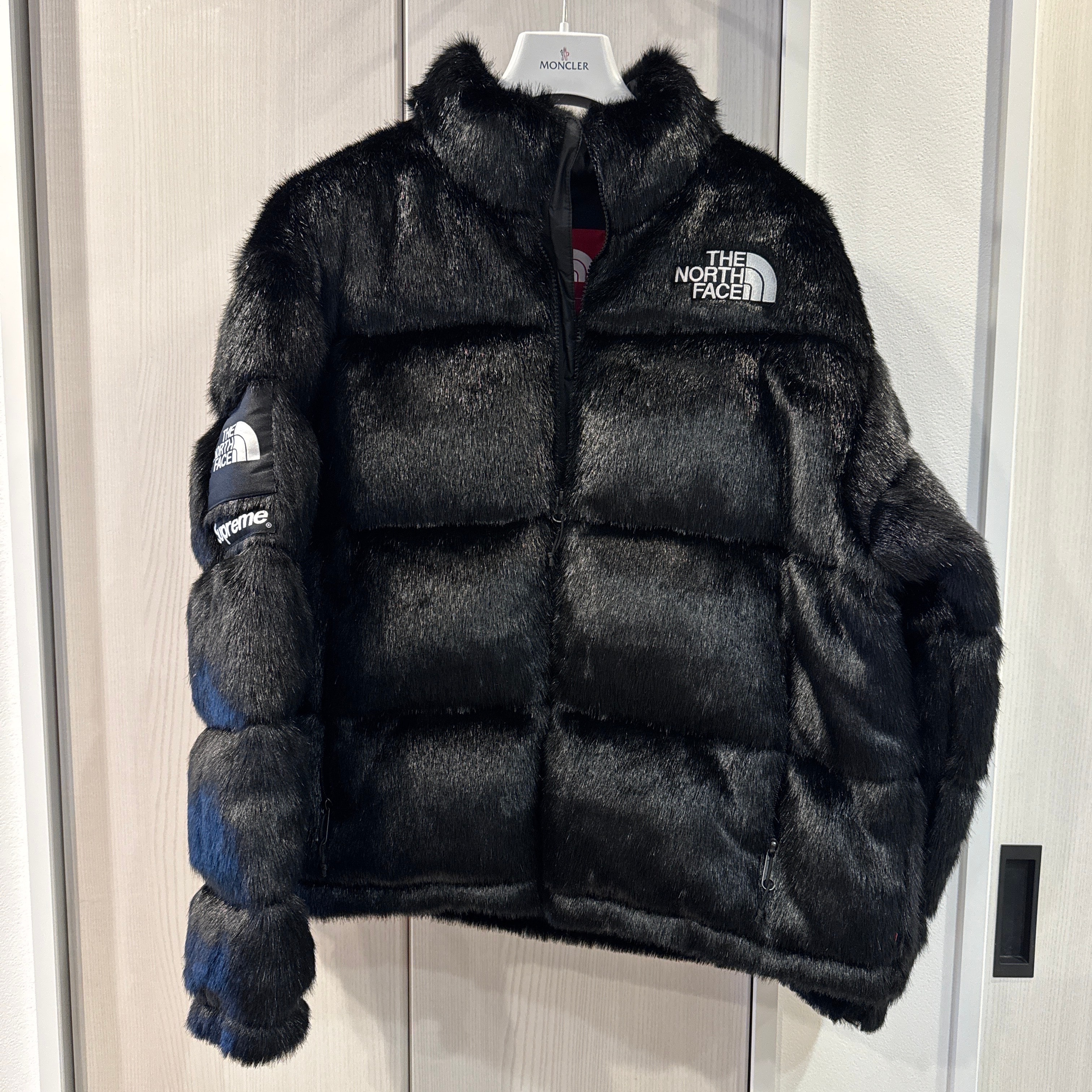 Supreme x The North Face Faux Fur Nuptse Jacket "Black"