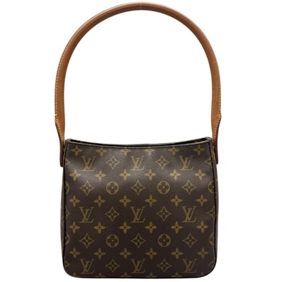 美品 LOUIS VUITTON ルイ・ヴィトン ルーピングMM ハンドバッグ モノグラムキャンバス ブラウン レディース【中古】