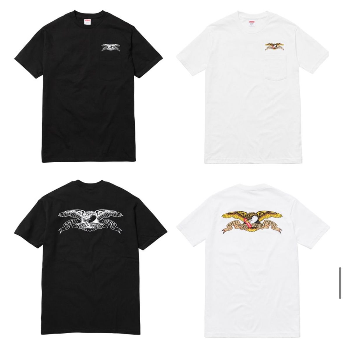 最安値　新品未使用supreme × antihero Tシャツ　Mサイズ