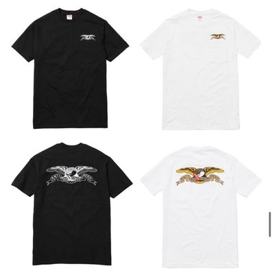 最安値 新品未使用supreme × antihero Tシャツ Mサイズ