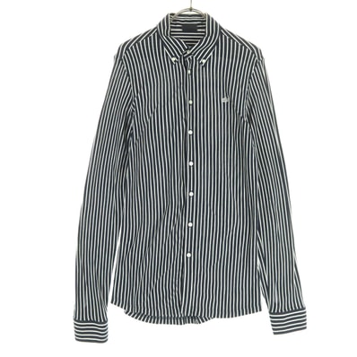 美品 LACOSTE ラコステ 長袖 シャツ M ブラック系