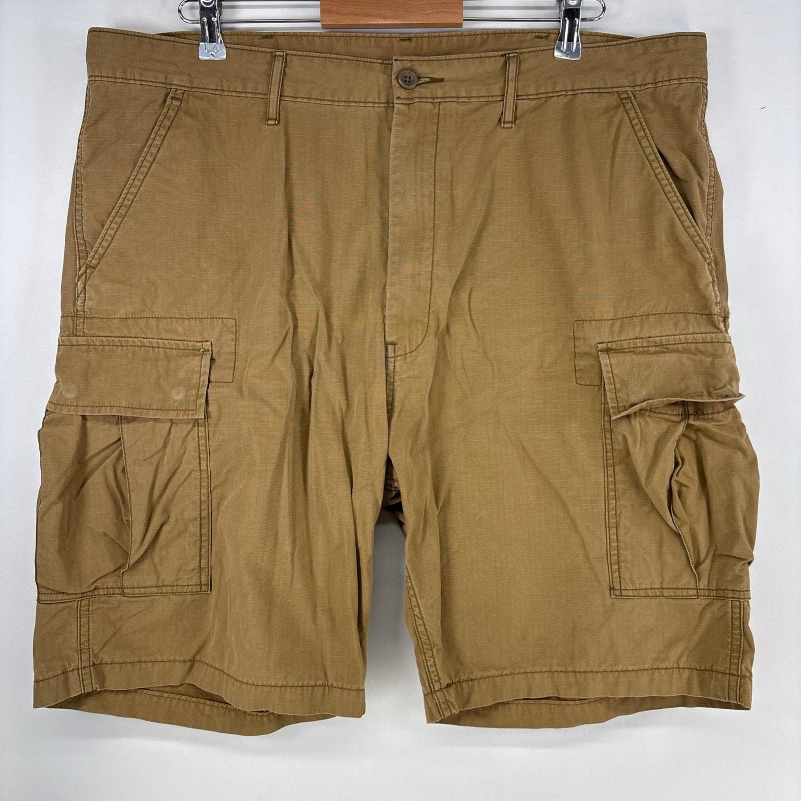 古着 リーバイス Levi's ショートパンツ カーゴ リップストップ ハーフパンツ 大きいサイズ w40 ブラウン系 メンズ