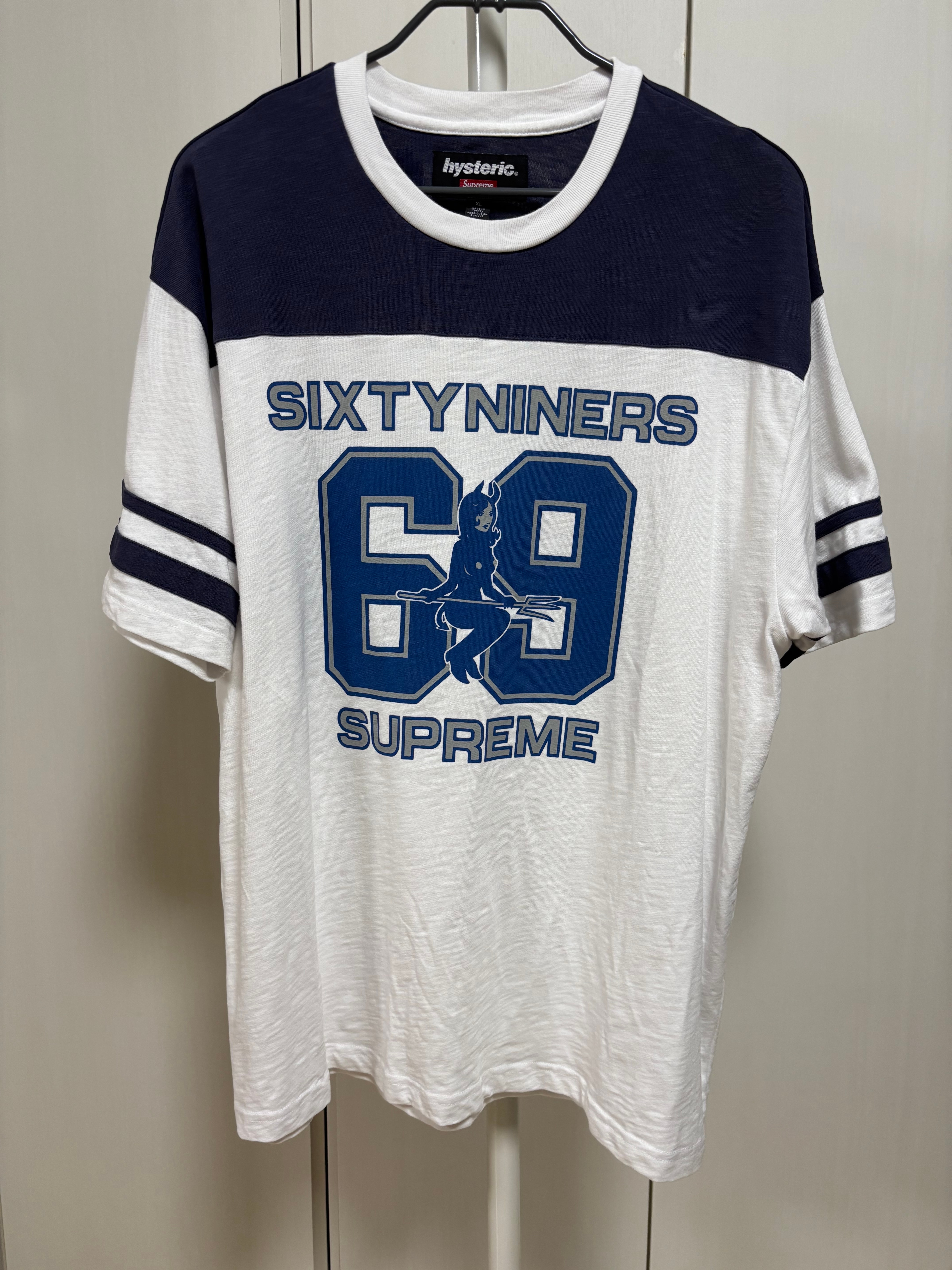 Supreme x HYSTERIC GLAMOUR 69 Football Top "White"