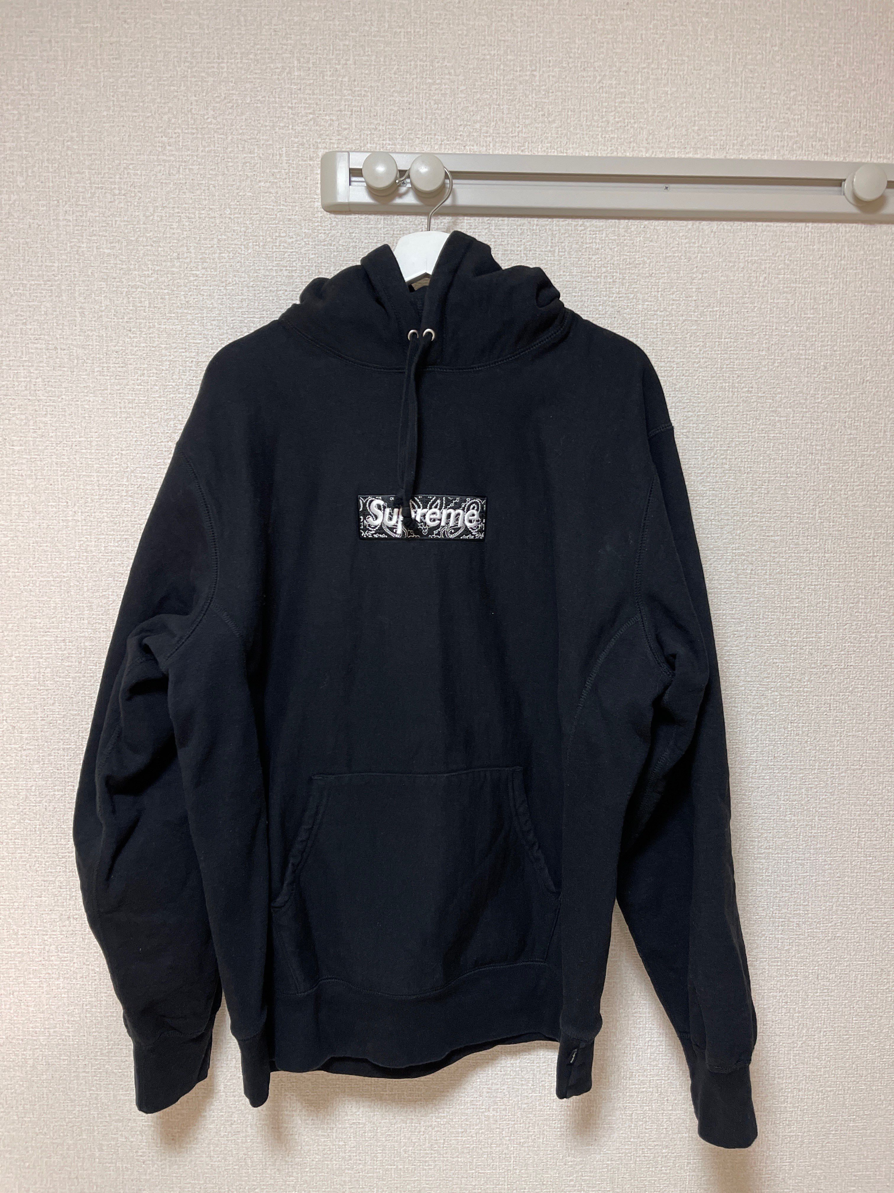 Supreme Bandana Box Logo Hooded Sweatshirt "Black"