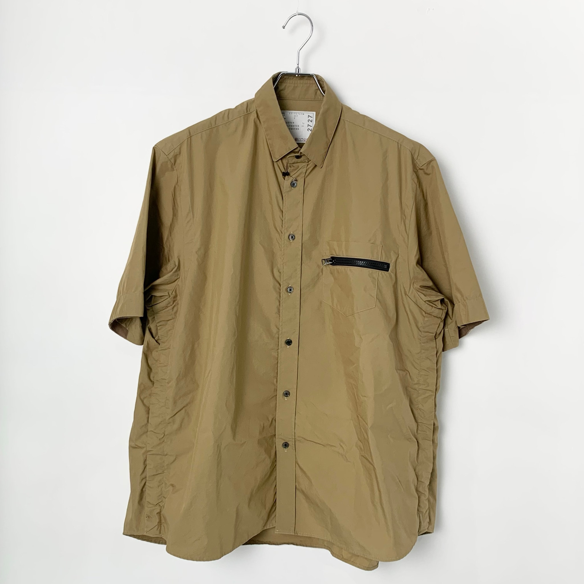 Sacai 22SS cotton weather shirt ベージュ
