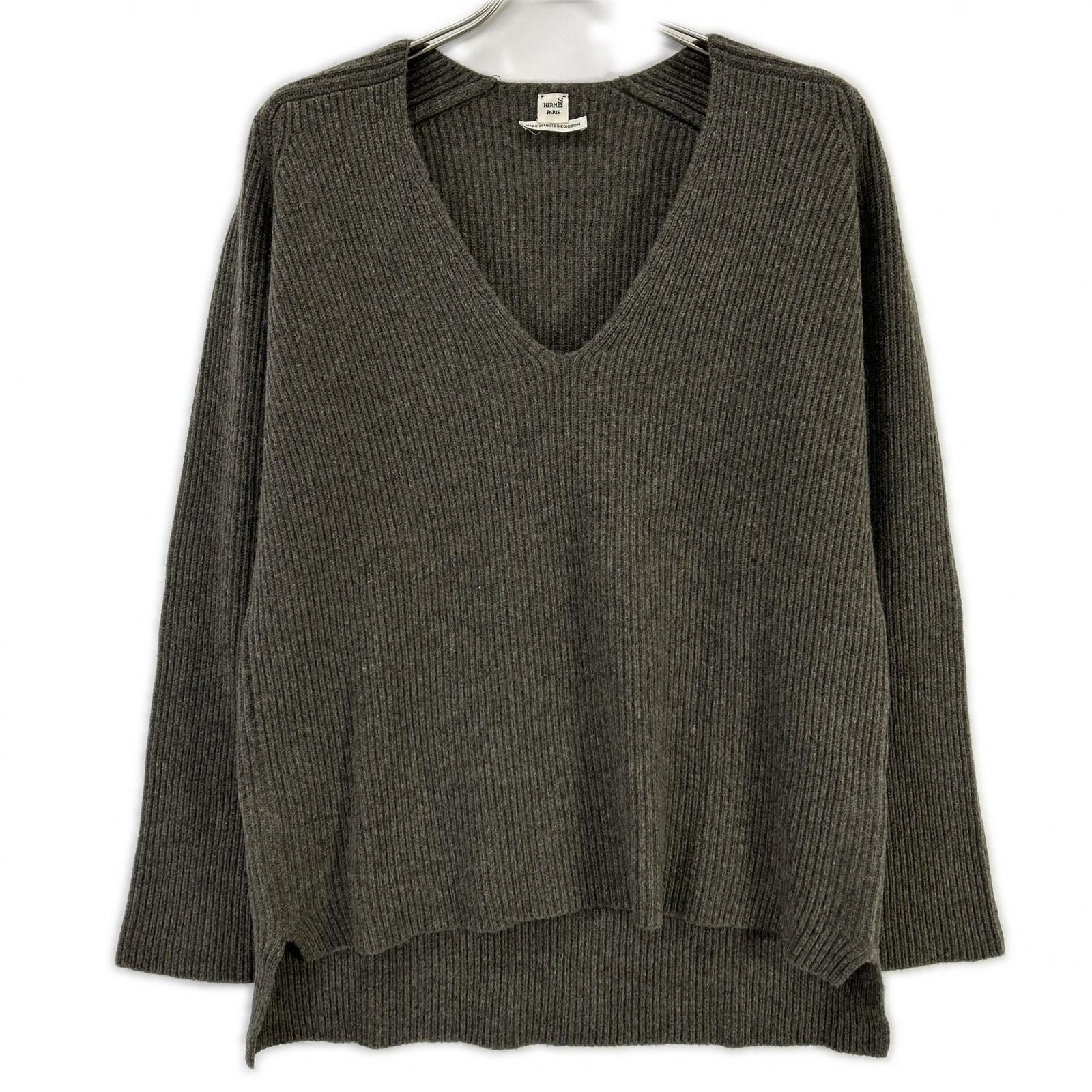 エルメス ルメール期 カシミヤ Vネック ニットセーター ※ソルド品 40