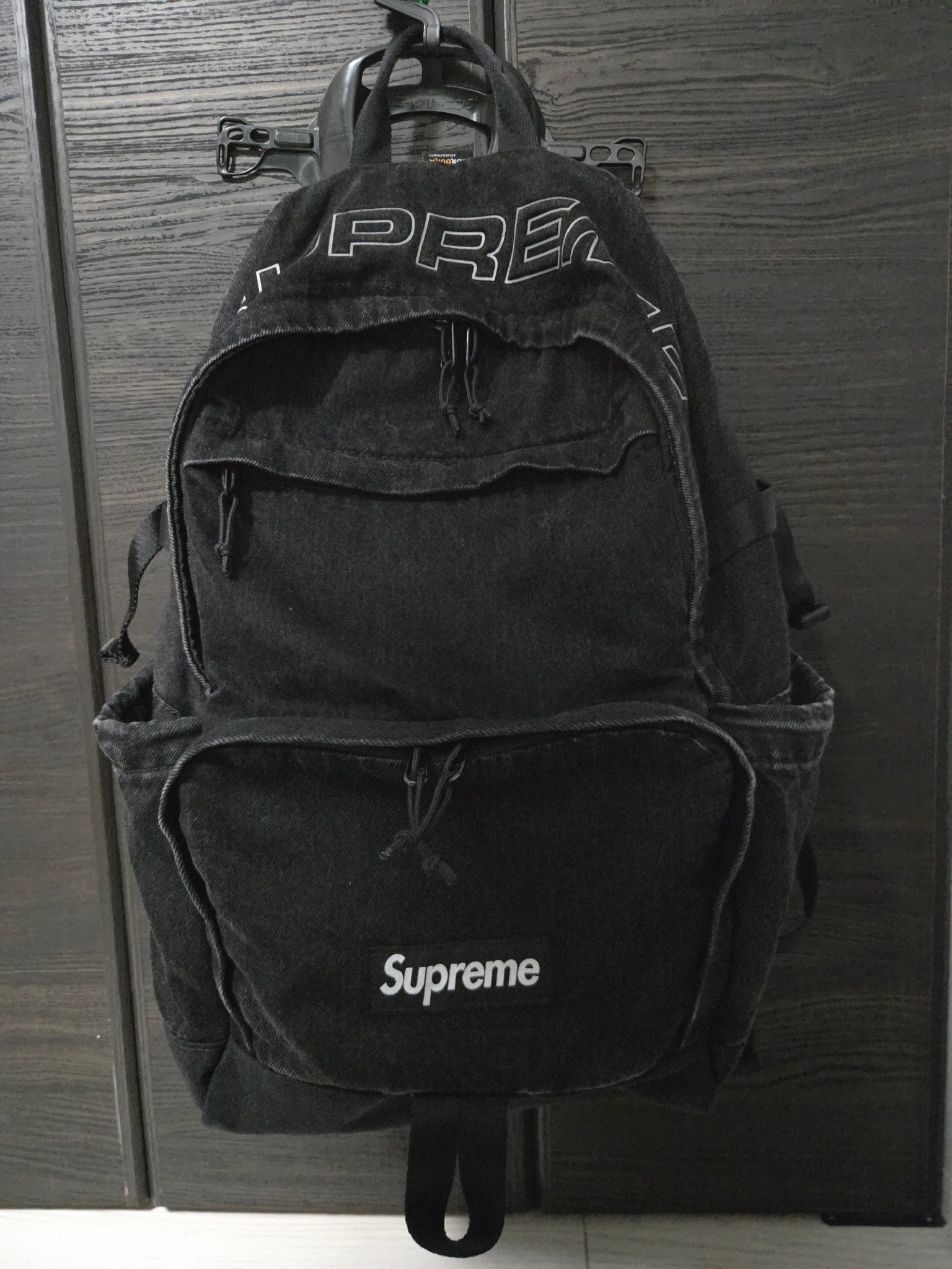 Supreme Denim Backpack "Black"