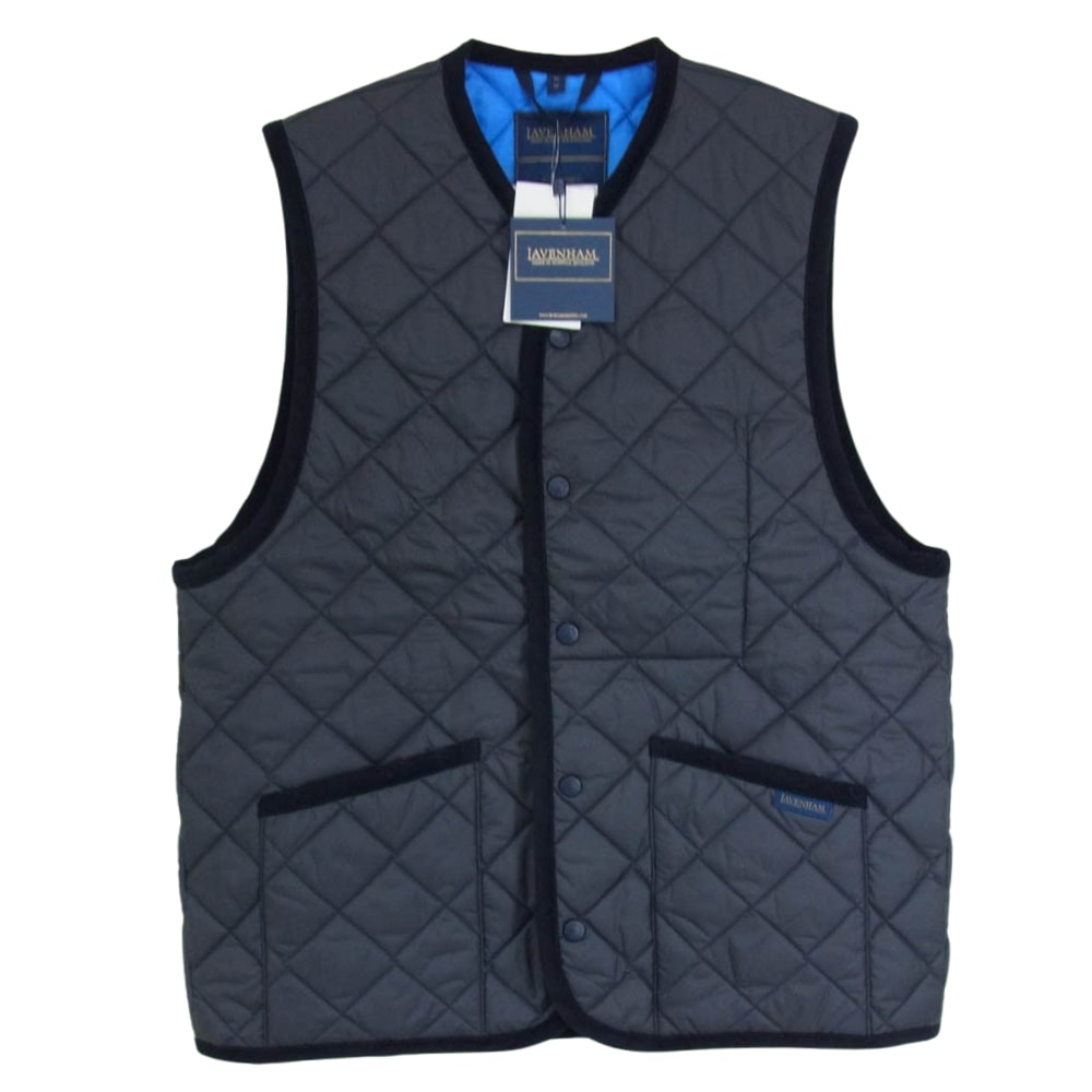 SOPHNET. ソフネット ベスト SOPH-242106 LAVENHAM OVERSIZED THORNHAM ラベンハム オーバーサイズ キルティング ベスト ネイビー系 M【新古品】【未使用】【中古】