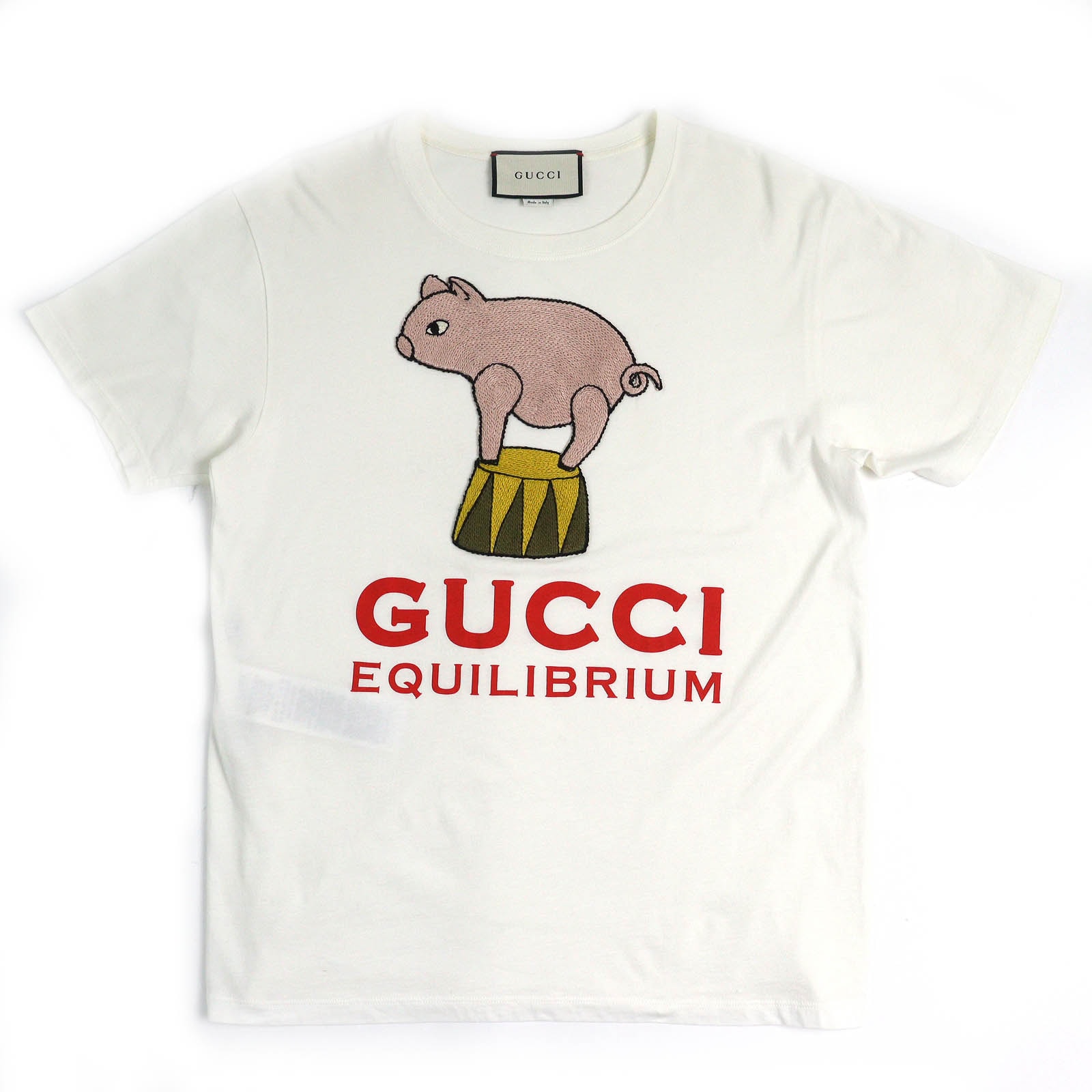GUCCI Equilibrium Short Sleeve T-Shirt "Off White"
