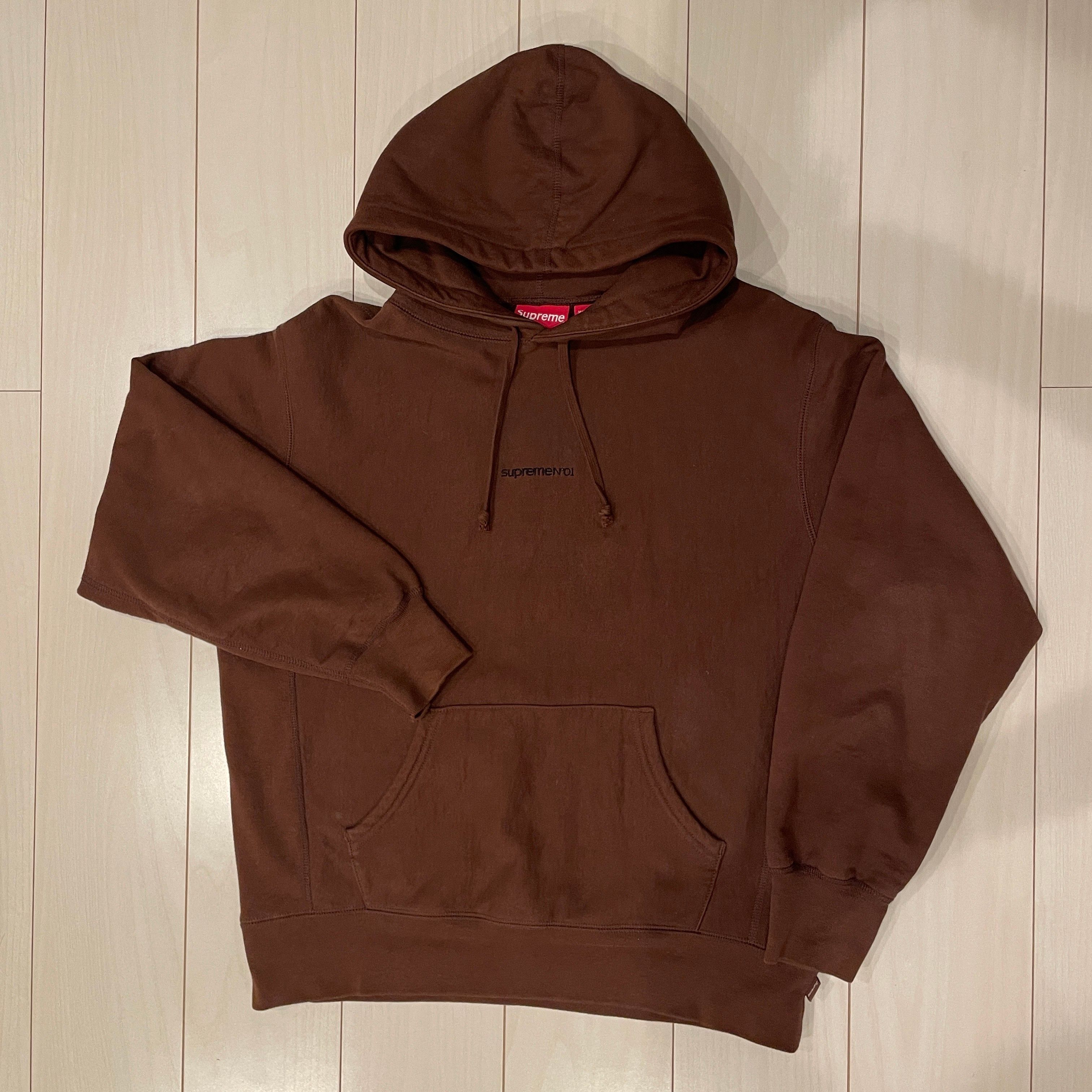 Supreme Number One Hooded Sweatshirt "Brown"