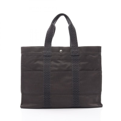 エルメス HERMES エールラインGM トートバッグ バッグ キャンバス メンズ レディース グレー系 【中古】