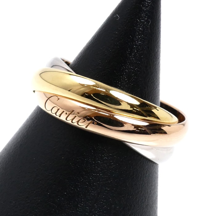 CARTIER カルティエ K18YG/PG/WG トリニティ リング・指輪 13号 53 7.2g レディース【中古】