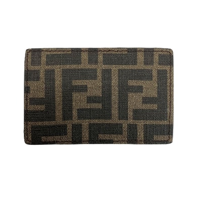 FENDI フェンディ カードケース ズッカ柄 ブラウン