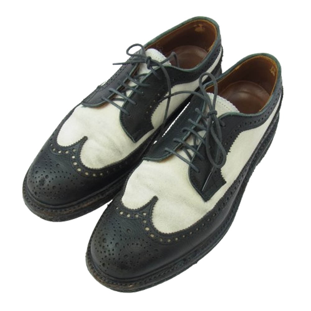 ALDEN オールデン その他靴 97670 BEAMS別注 ビームス別注 ロングウイングチップ スエード切替 レザー シューズ ブラック系 6【中古】