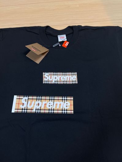 Supreme / Burberry Box Logo Tee "Black"