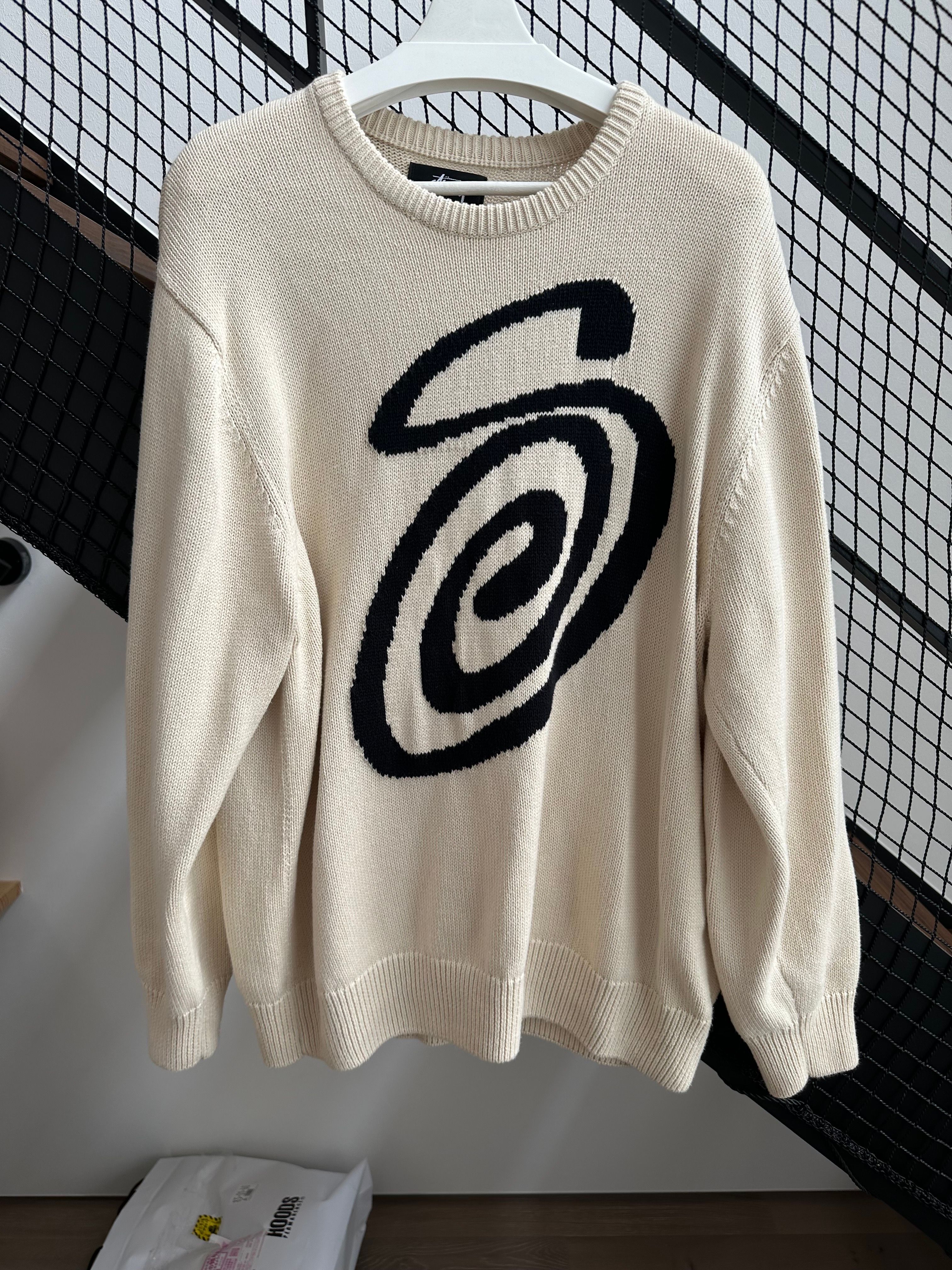 Stussy CURLY S SWEATER "Natural"