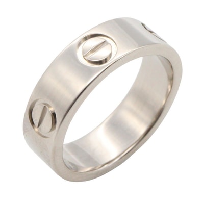 カルティエ CARTIER ラブリング リング・指輪 ジュエリー K18WG(ホワイトゴールド) メンズ レディース シルバー系 【中古】
