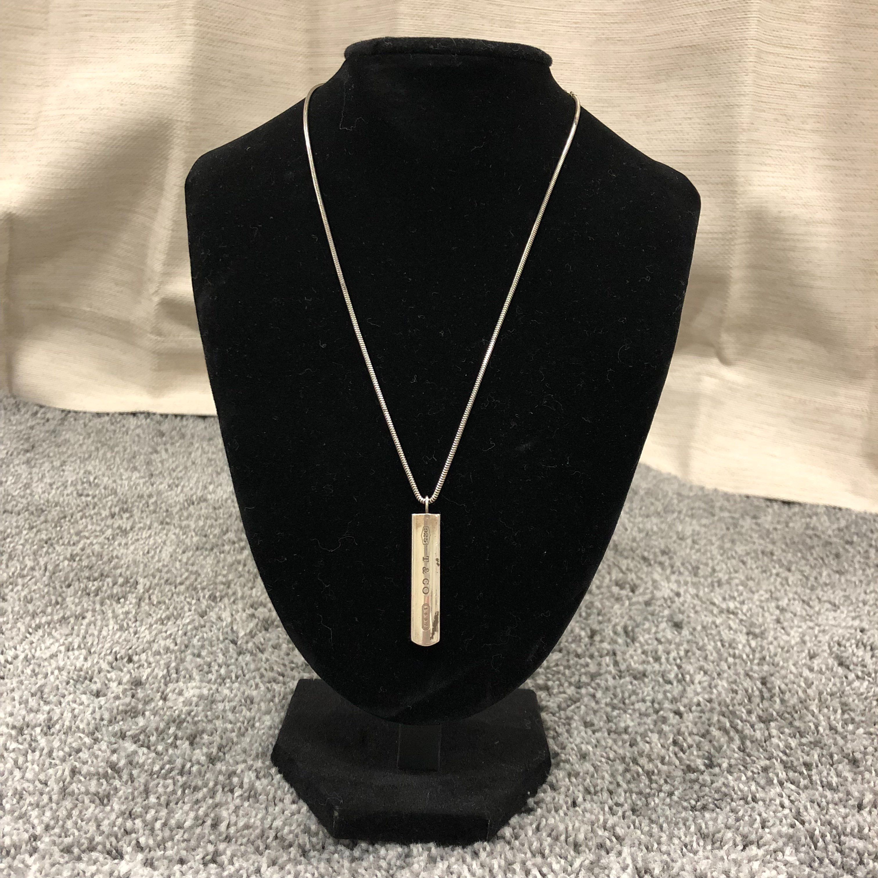 Tiffany & Co 1837 Bar Necklace "Silver"