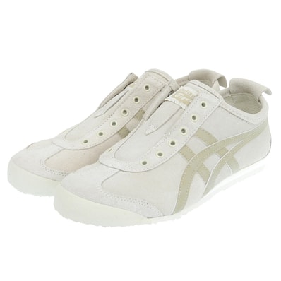 オニツカタイガー 未使用 MEXICO 66 SLIP-ON メキシコスリッポン スニーカー レディース オフホワイト 23.5cm 1183C157 5(US)