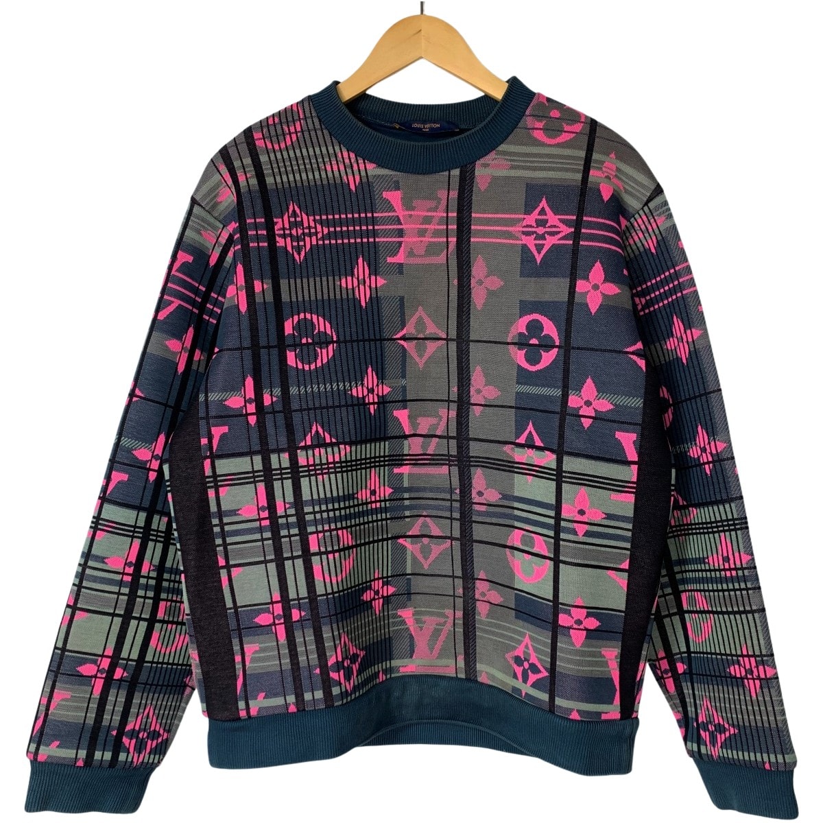 ☆☆LOUIS VUITTON ルイヴィトン スウェット モノグラムジャガード HKY75WZRW 冬物 SIZE M