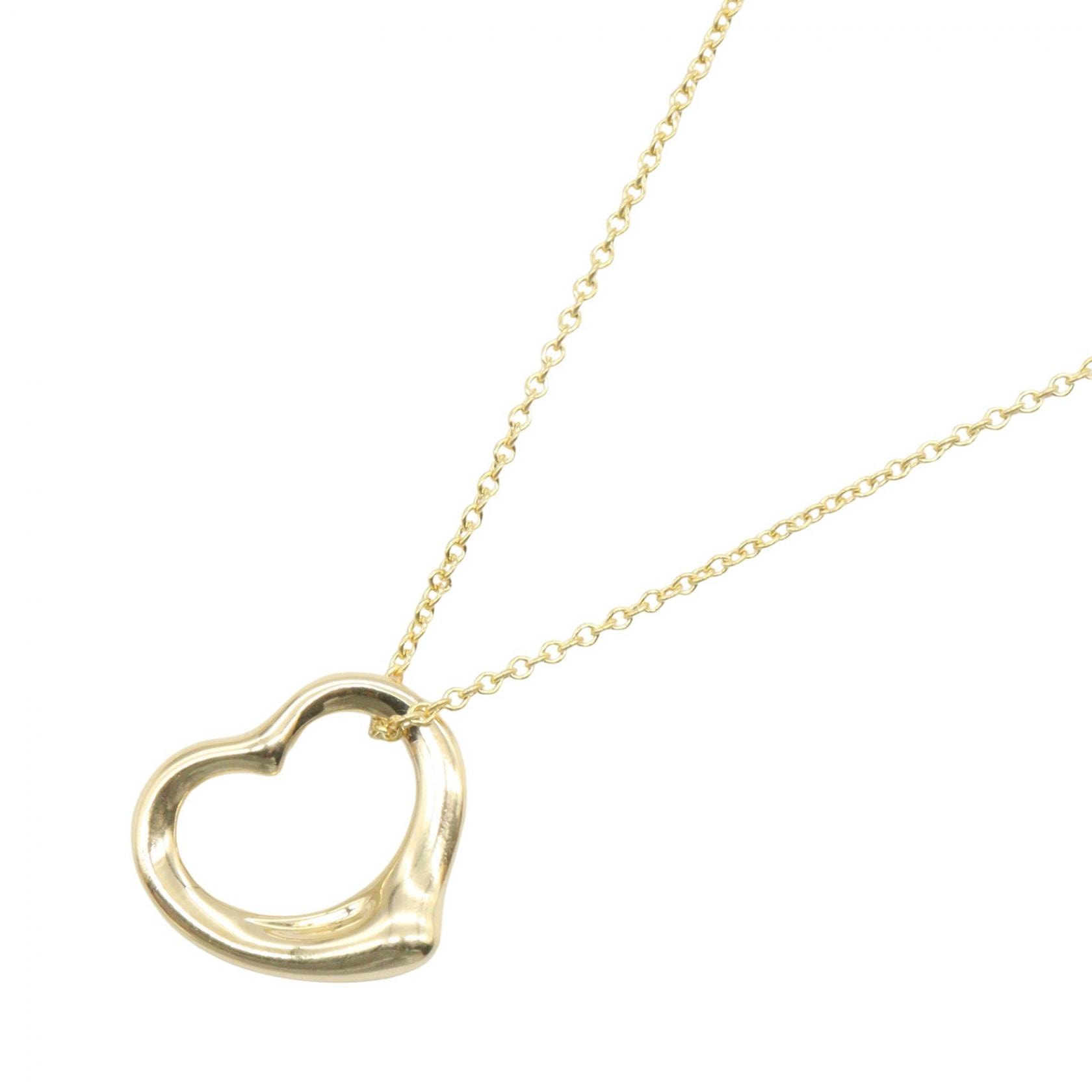 ティファニー TIFFANY&CO オープンハート ネックレス スモール ネックレス ジュエリー K18(イエローゴールド) レディース ゴールド系 【中古】