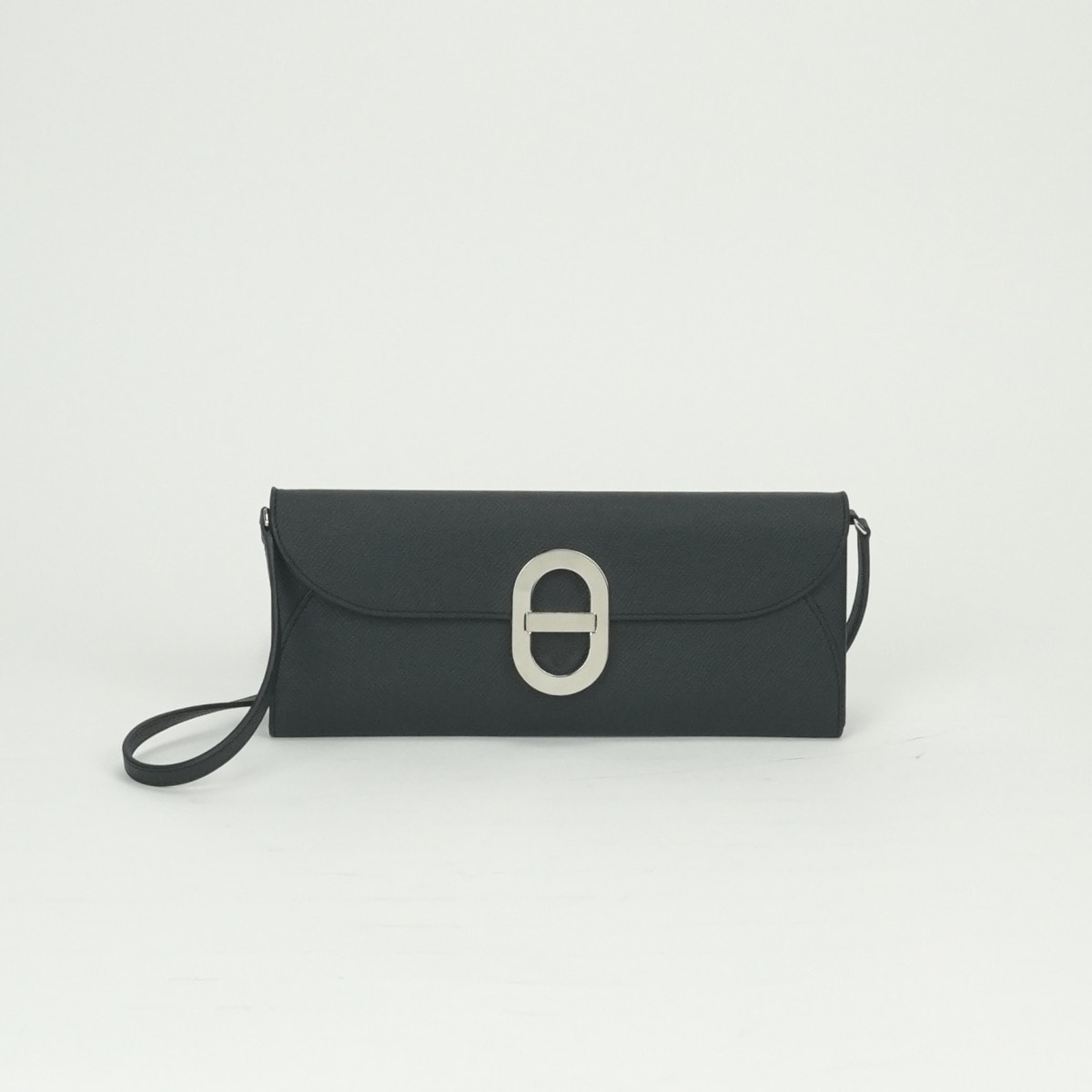 エルメス HERMES シェーヌダンクル トゥーゴー シェーヌダンクルトゥーゴー 財布 長財布 ロングウォレット エプソン ノワール Noir ブラック Black 黒 シルバー金具 ヴォーエプソン