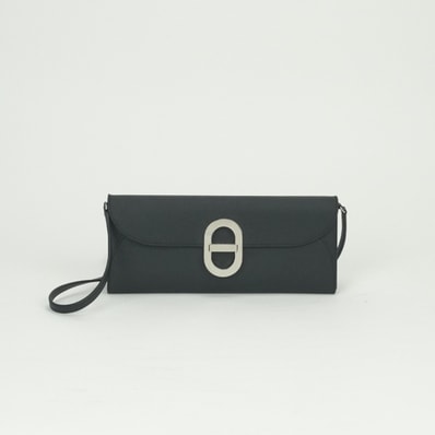 エルメス HERMES シェーヌダンクル トゥーゴー シェーヌダンクルトゥーゴー 財布 長財布 ロングウォレット エプソン ノワール Noir ブラック Black 黒 シルバー金具 ヴォーエプソン