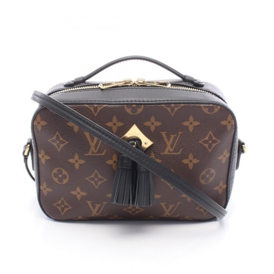 ルイ・ヴィトン LOUIS VUITTON サントンジュ ショルダーバッグ バッグ PVCコーティングキャンバス レザー モノグラム ノワール レディース ブラウン系 / ブラック系 M43555 【中古】