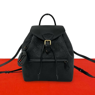 LOUIS VUITTON ルイヴィトン モンスリ PM アンプラント モノグラム レザー リュックサック ブラック
44823